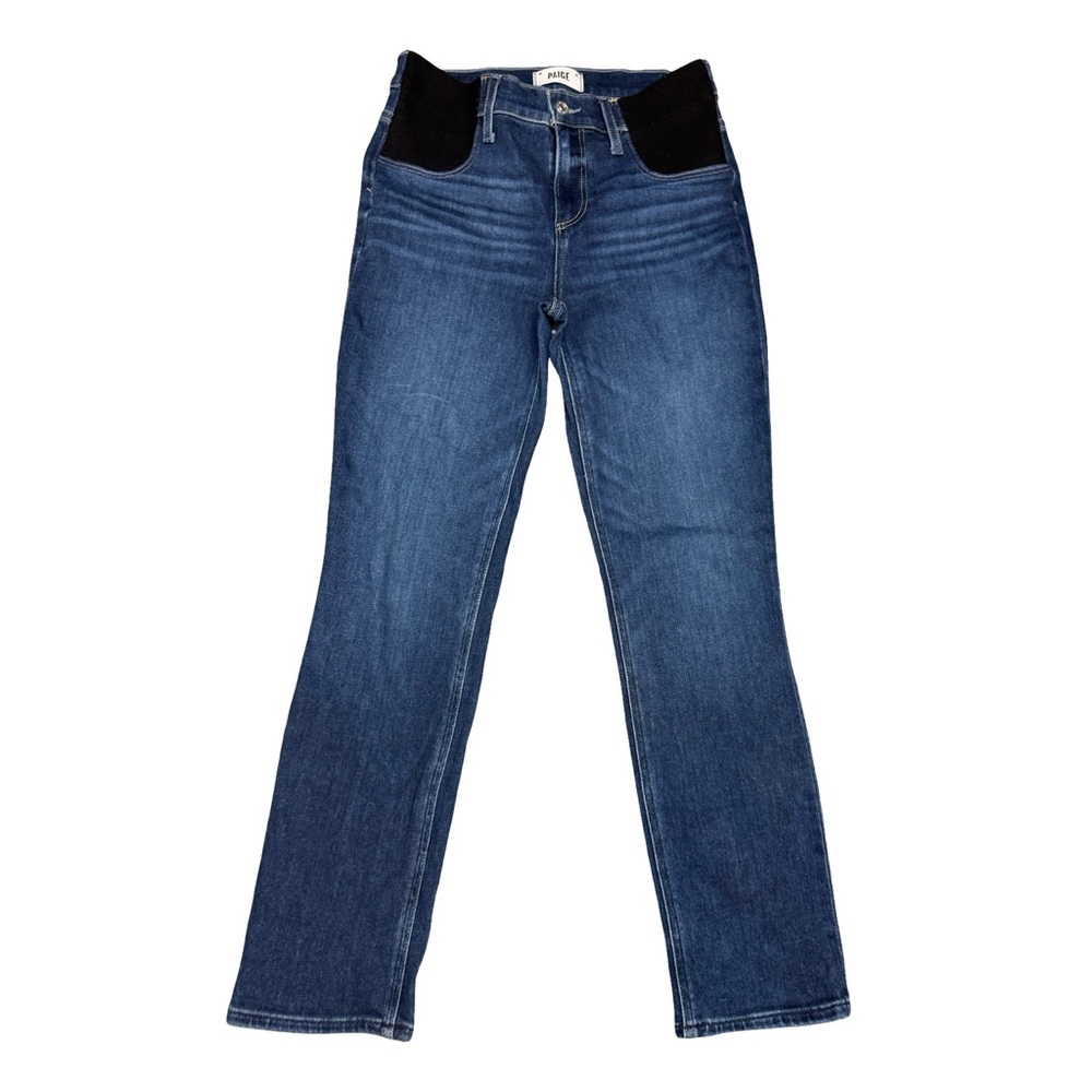 PAIGE Cindy Maternity Straight Leg Jeans In Suncrest Size 26 - Picture 3 of 16